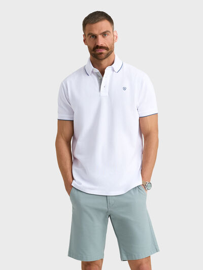 POLO CONTRAST BLANCO