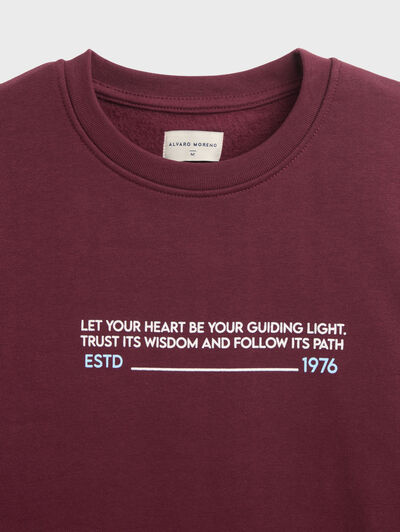 SUDADERA MIRACLES BURDEOS