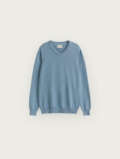 JERSEY V-NECK KIDS CELESTE