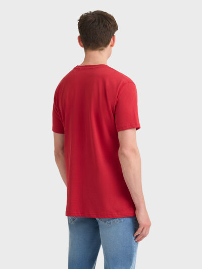 CAMISETA BASICA ROJO