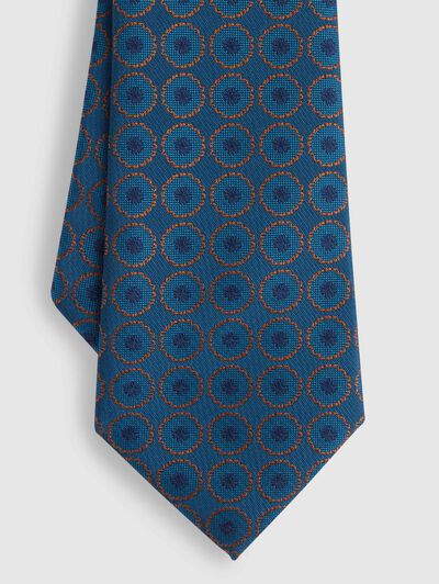 CORBATA JACQUARD MF AZUL MARINO