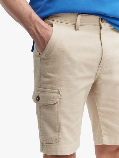 BERMUDA TINTADA CARGO BEIGE