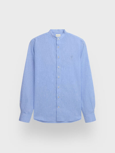 CAMISA LINO MAO AZUL