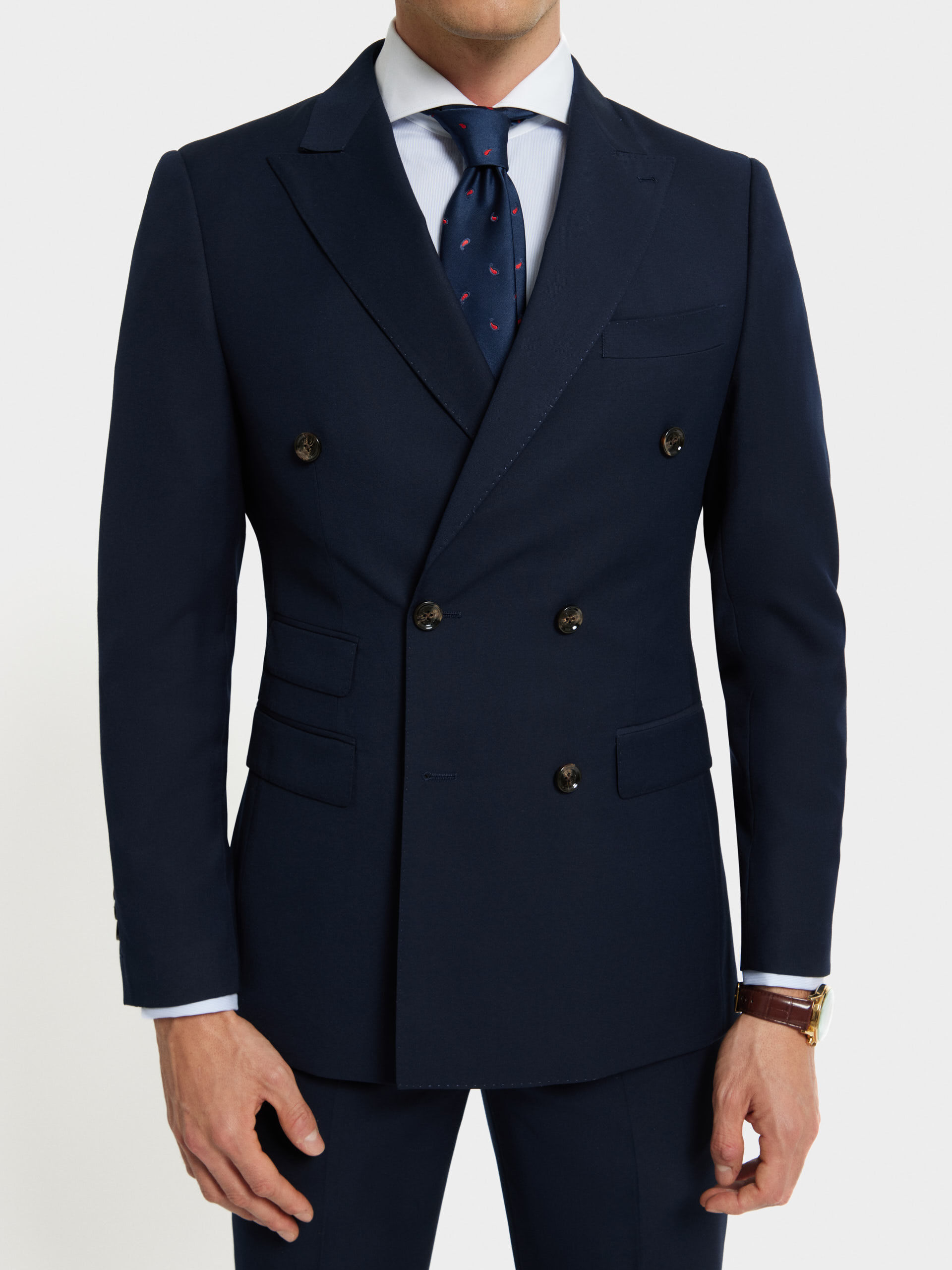 AMERICANA TWILL CRUZADO AZUL MARINO