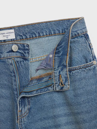 DENIM RELAXED FIT AZUL MARINO