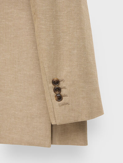 AMERICANA CAPO ESPIGA LINO CAMEL