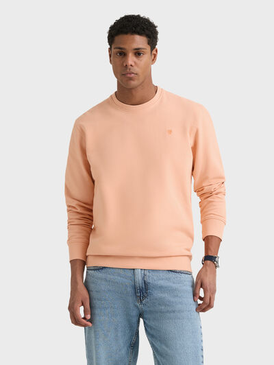 SUDADERA BASIC FANCY SALM&Oacute;N