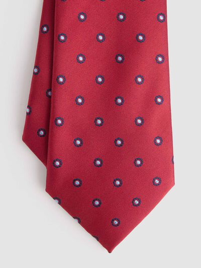 CORBATA JACQUARD MF ROJO