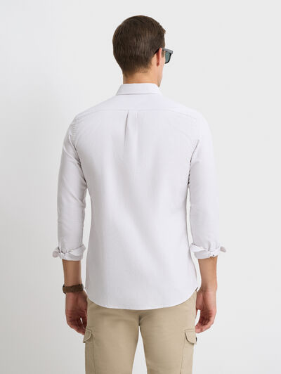 CAMISA OXFORD STRIPES BEIGE
