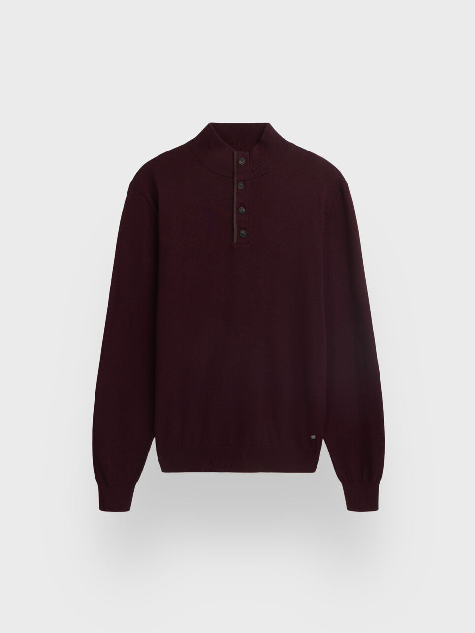 JERSEY BUTTON COLLAR
