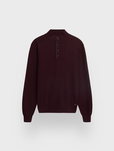 JERSEY BUTTON COLLAR