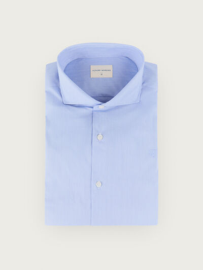 CAMISA COMFORT FIL A FIL AZUL