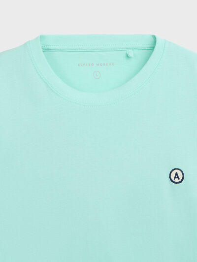 CAMISETA PATCH VERDE AGUA