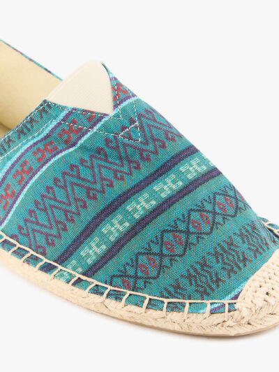 ESPADRILLES ETNICO VERDE AGUA