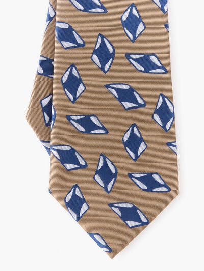 CORBATA JACQUARD MF CAMEL