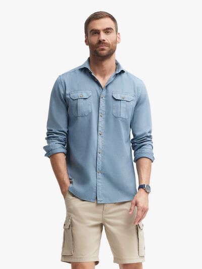 CAMISA PANAMA BOLSILLOS