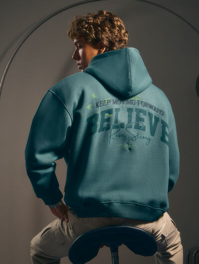 SUDADERA BELIEVE VERDE