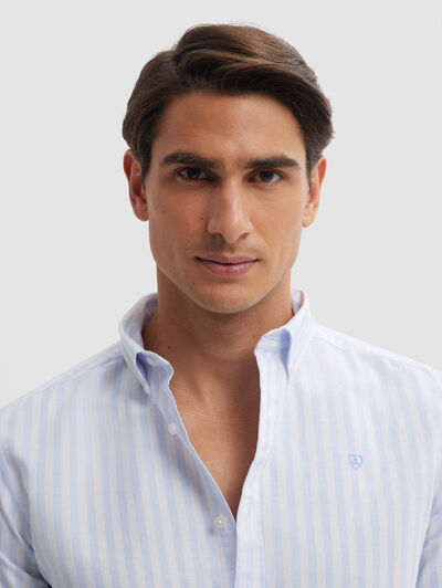 CAMISA OXFORD SUNSET CELESTE