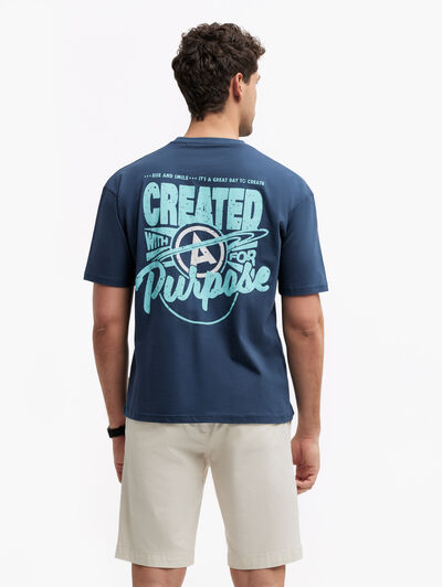 CAMISETA PURPOSE AZUL MARINO