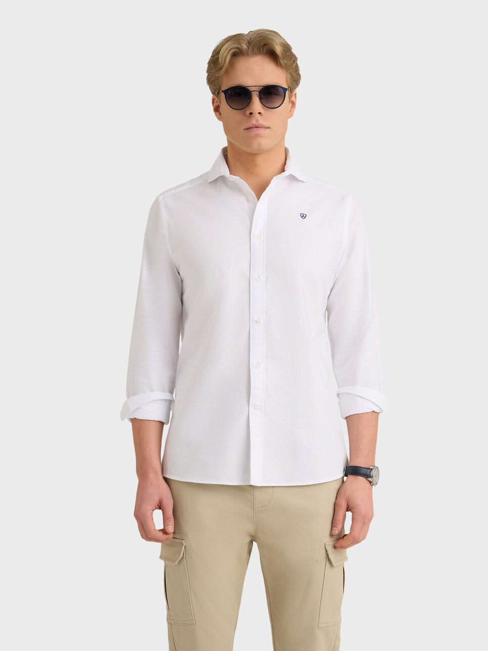 CAMISA OXFORD DYE TIE COLLAR