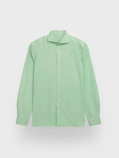 CAMISA OXFORD DYE TIE COLLAR VERDE