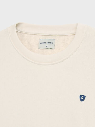 SUDADERA BASICA BEIGE