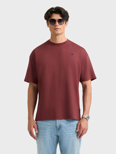 CAMISETA MODAL BURDEOS