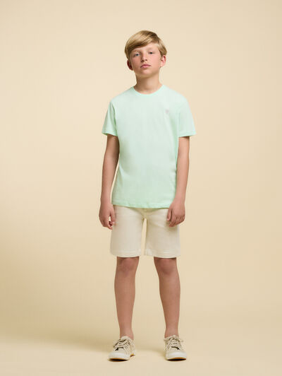 CAMISETA BASICA KIDS VERDE