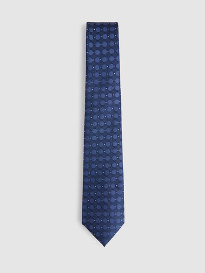 CORBATA JACQUARD MF AZUL MARINO