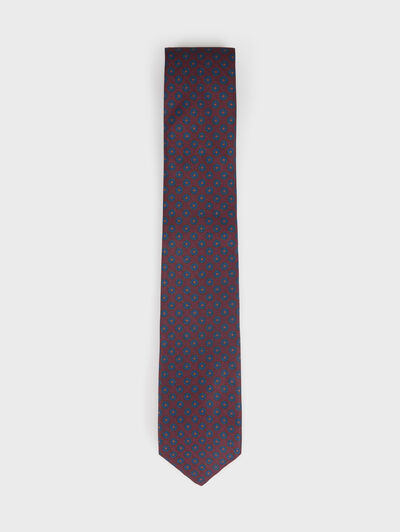 CORBATA PRINTED BURDEOS