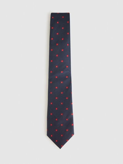 CORBATA JACQUARD MF AZUL MARINO
