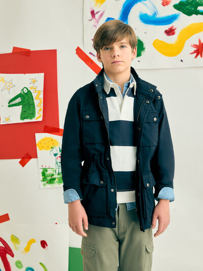 CORTAVIENTOS PHIL KIDS AZUL MARINO