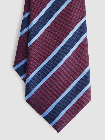 CORBATA JACQUARD MF AZUL MARINO