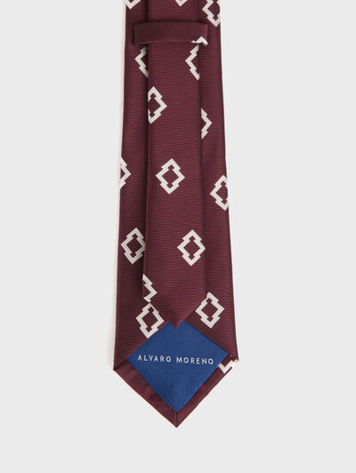 CORBATA JACQUARD MF BURDEOS