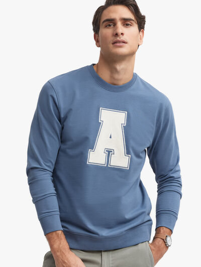 SUDADERA COLLEGE AZUL