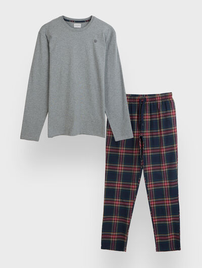 PIJAMA FRANELA CUADROS