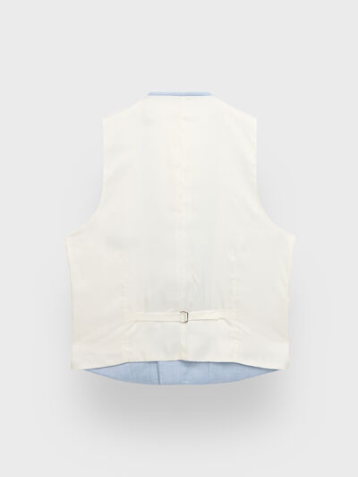 CHALECO ESTRUCTURA CELESTE