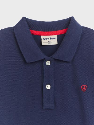 POLO BASIC KIDS AZUL MARINO