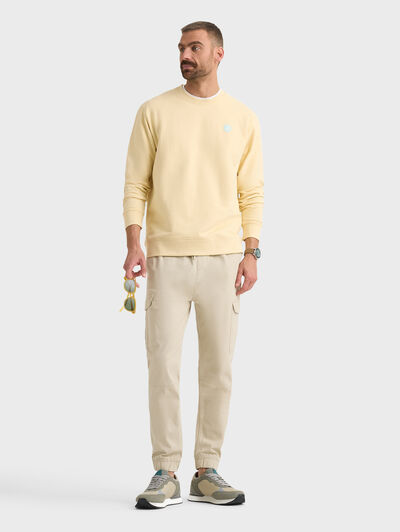 SUDADERA LOGO AMARILLO