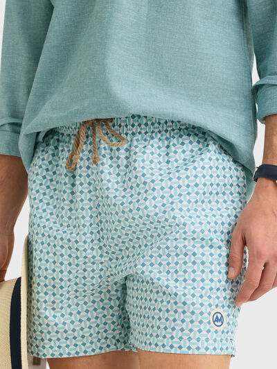 BA&Ntilde;ADOR GEOMETRIC VERDE AGUA