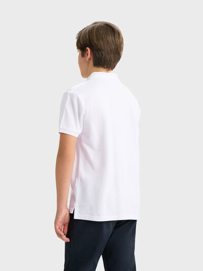 POLO BASIC KIDS BLANCO