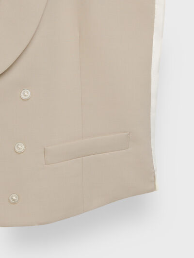 CHALECO PANAMA CAMEL