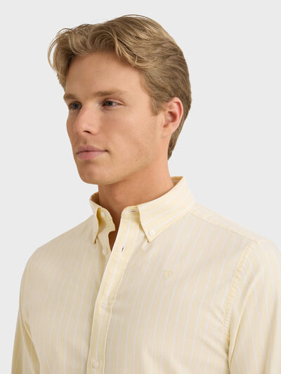 CAMISA OXFORD STRIPES AMARILLO