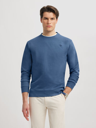 SUDADERA BASIC FANCY AZUL