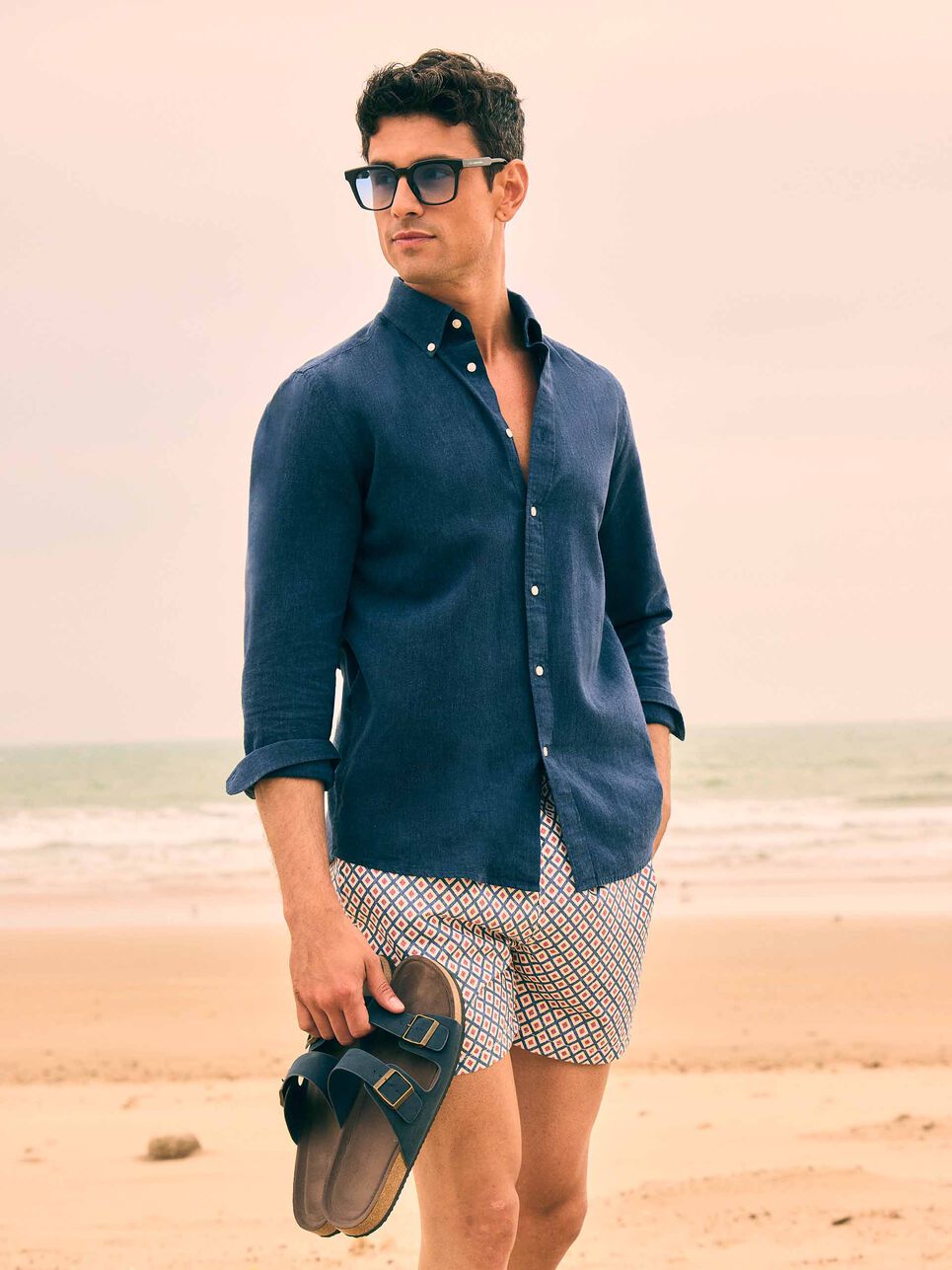 CAMISA LINO C.BOTON