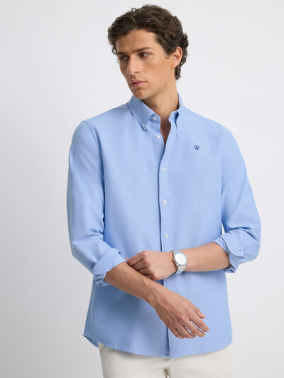 CAMISA OXFORD SOLID AZUL