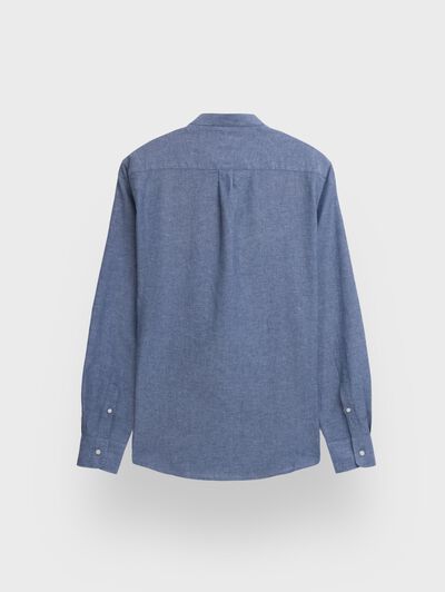 CAMISA LINO MAO AZUL