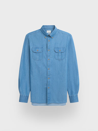 CAMISA DENIM BOLSILLOS