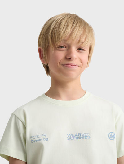CAMISETA SCHEMES KIDS VERDE