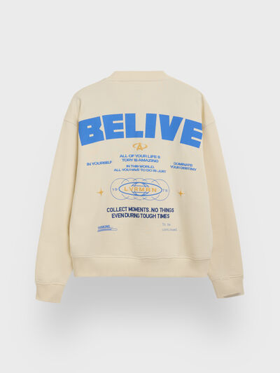 SUDADERA BELIVE BEIGE